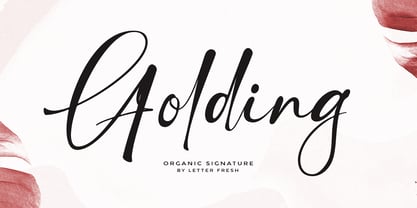 Golding Signature Fuente Póster 1