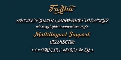 Fartha Font Poster 4