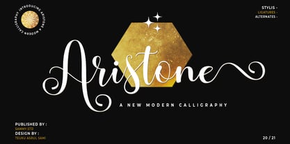 Aristone Script Fuente Póster 1