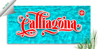 Calliagona Font Poster 1