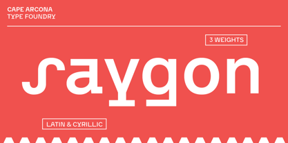 CA Saygon Font Poster 7