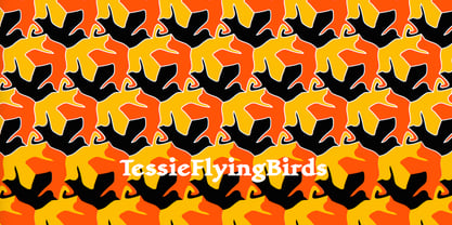 TessieFlyingBirds Font Poster 4