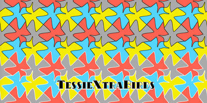 TessieXtraBirds Font Poster 4
