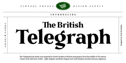 The British Telegraph Fuente Póster 11