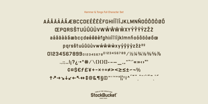 Hammer and Tongs Font Poster 10