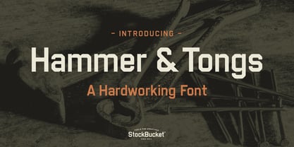 Hammer and Tongs Font Poster 1