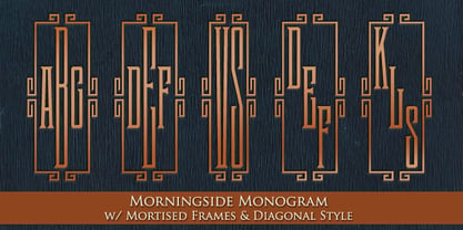 MFC Morningside Monogram Font Poster 6