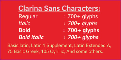 Clarina Sans Font Poster 2