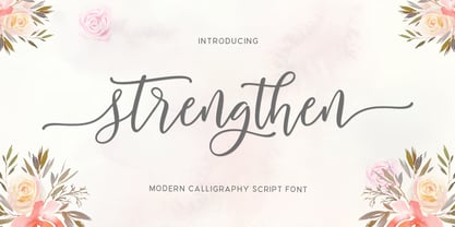 Strengthen Script Font Poster 5