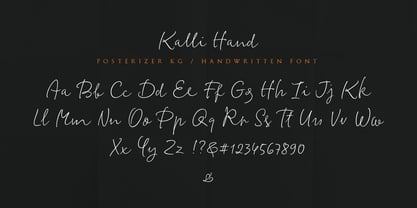 Kalli Hand Font Poster 7