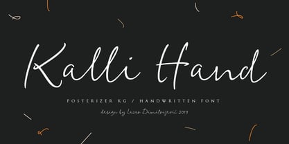 Kalli Hand Font Poster 1
