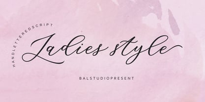 Ladies Style Font Poster 2
