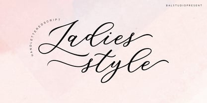Ladies Style Font Poster 8