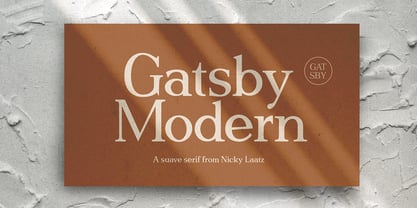 Gatsby Modern Fuente Póster 10