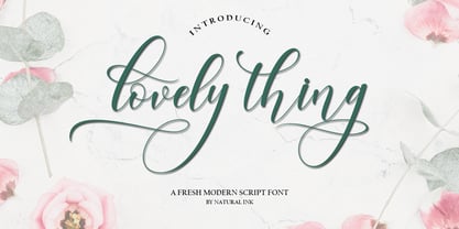 Lovely Thing Font Poster 5
