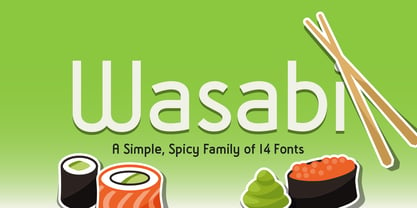 Wasabi Fuente Póster 5