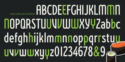 Wasabi Condensed Font Poster 2