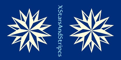 XStarsAndStripes Font Poster 1