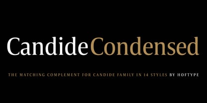 Candide Condensed Fuente Póster 1