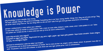 Kid Knowledge Font Poster 1