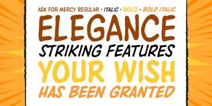 Ask For Mercy Font Poster 3