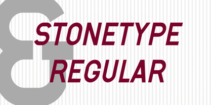 Stonetype Font Poster 6