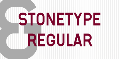 Stonetype Font Poster 7