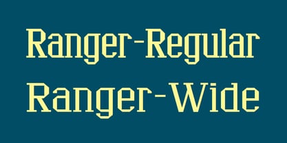 Ranger Font Poster 1
