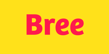 Bree Font Poster 1