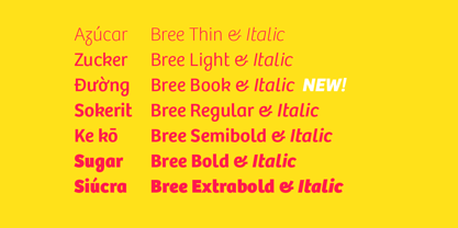 Bree Font Poster 2