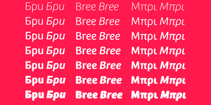 Bree Font Poster 13