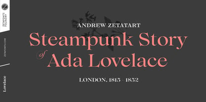 Lovelace Font Poster 8