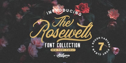 Rosewell Font Collection Font Poster 5
