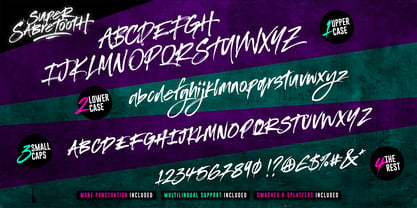 Super Sabretooth Font Poster 8