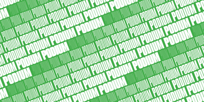 PODIUM Sharp Font Poster 3