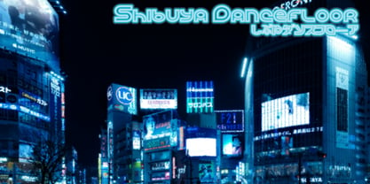 Shibuya Dancefloor Font Poster 5