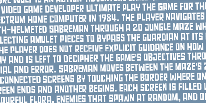 Turbo Modul Font Poster 2