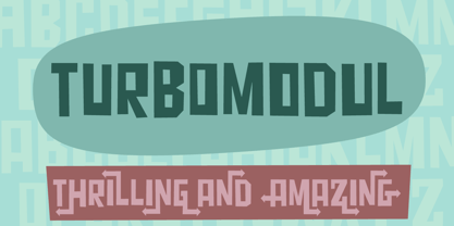 Turbo Modul Font Poster 8