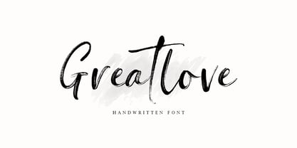 Greatlove Font Poster 2