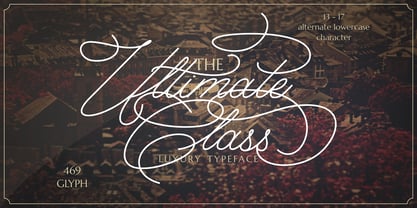 Ultimate Class Font Poster 1