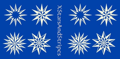 XStarsAndStripes Font Poster 3