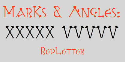 Red Letter Font Poster 4