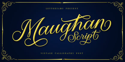 Maughan Script Fuente Póster 8