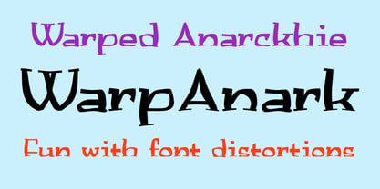 WarpedAnark Font Poster 3