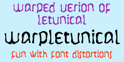 WarpLetunical Font Poster 5