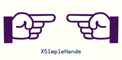 XSimple Hands Font Poster 5