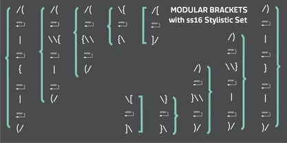 Macho Modular Font Poster 7