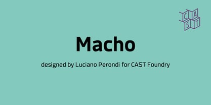 Macho Modular Font Poster 1