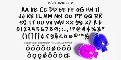 Piggy Bank Font Poster 2