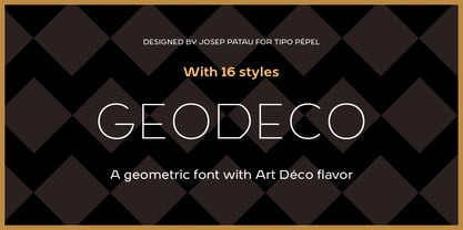 Geo Deco Font Poster 9
